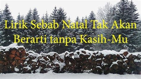 Penyanyi Terkenal Merilis Lirik Lagu Karena Natal Tak Akan Berarti Tanpa Cintamu