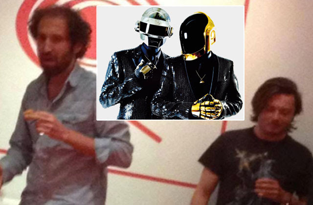 Daft Punk unmasked! Leaked photo reveals their helmet-less ...