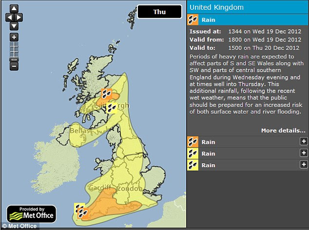 Met Office warnings 