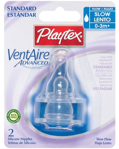 Playtex Baby VentAire ADVANCED Standard Nipples: Slow Flow