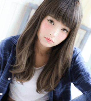 髪型 ロング ストレート ぱっつん