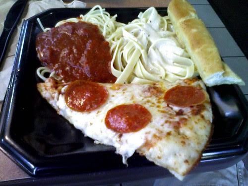 Fazoli's Pizza Pasta Sampler