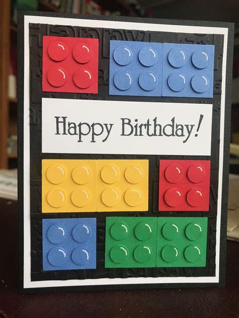 It's a tangible reminder that someone cares enough to take the time and effort to send you a personal message. pin on lego birthday cards