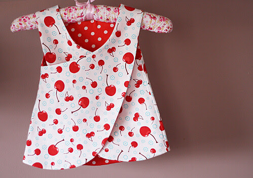 baby reversible apron dress back