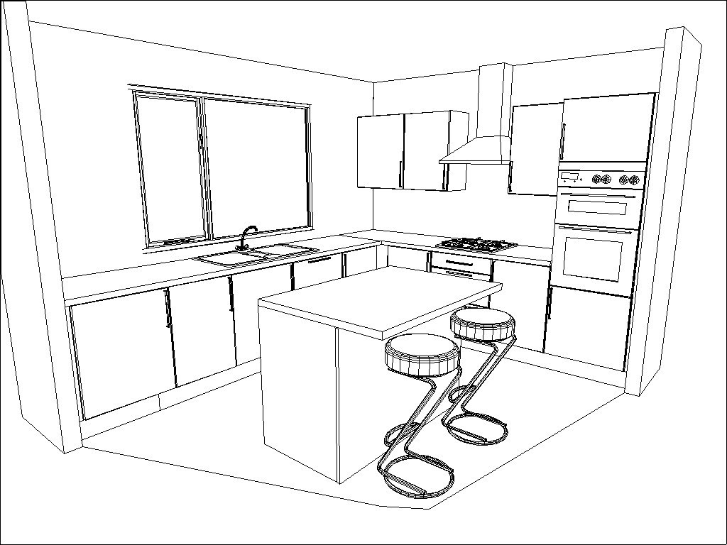 30+ Trends Ideas U Shaped Kitchen Layout Drawing 3d ...