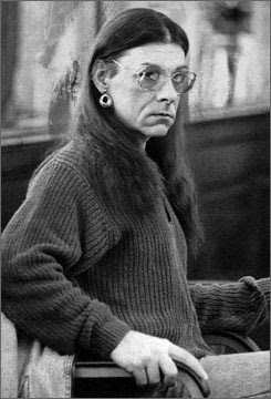 This Jan. 15, 1993 image shows Robert J. Kosilek in Bristol County Superior Court in New Bedford, Mass., where Kosilek was on trial for the May 1990 murder of his wife. Kosilek, now known as Michelle,  hopes a federal court will force the state to fund a sex-change operation for him.