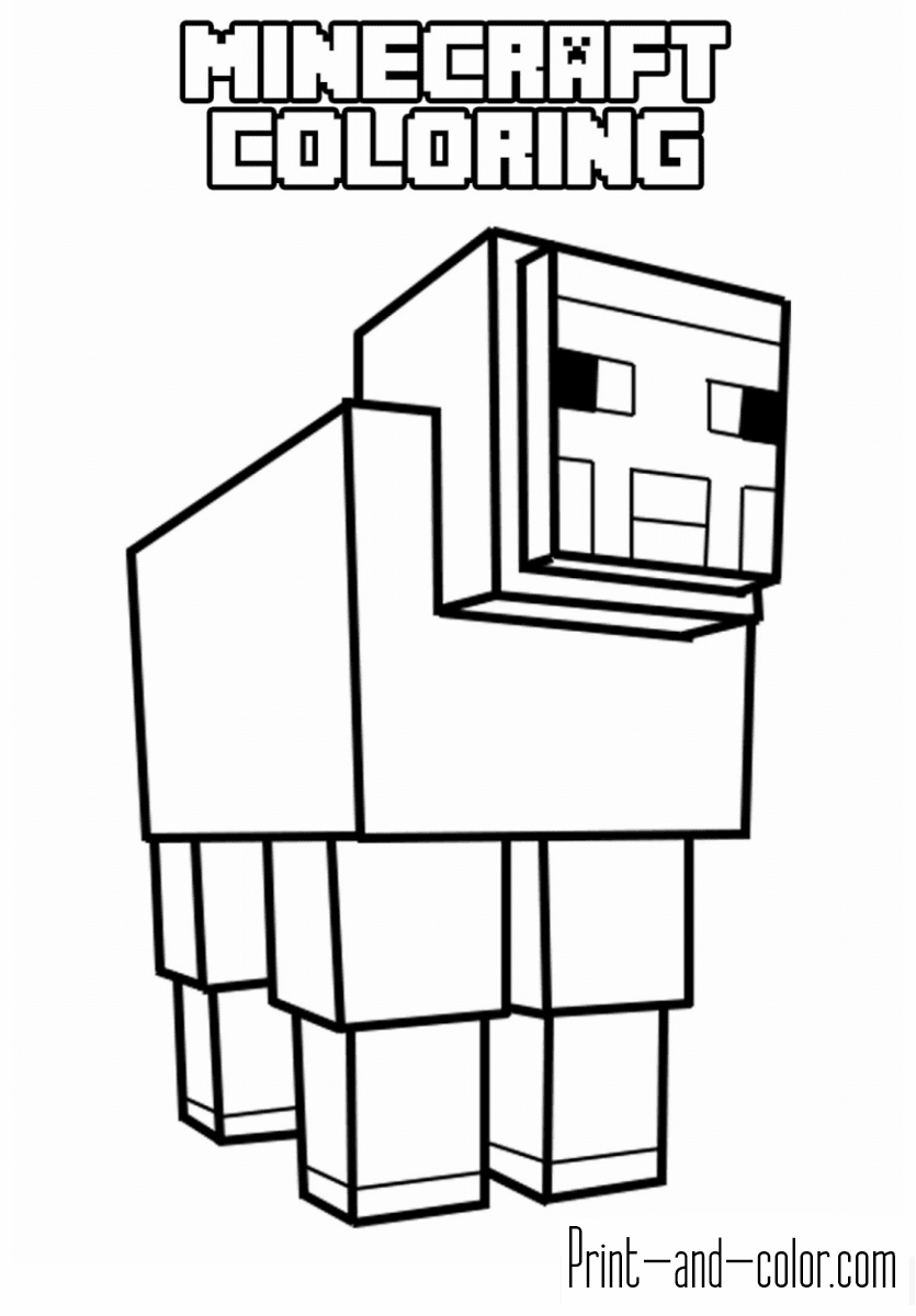 Minecraft coloring pages | Print and Color.com