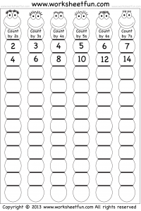 Skip Counting by 2, 3, 4, 5, 6 and 7 – Worksheet / FREE ...