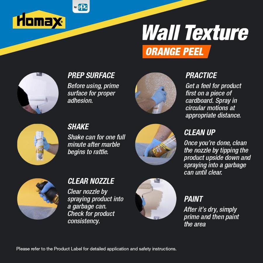 Homax 20 Oz White Orange Peel Wall Texture In The Wall Ceiling Textures Department At Lowes Com