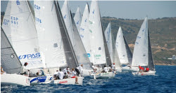 J/80s sailing off Sotogrande, Spain