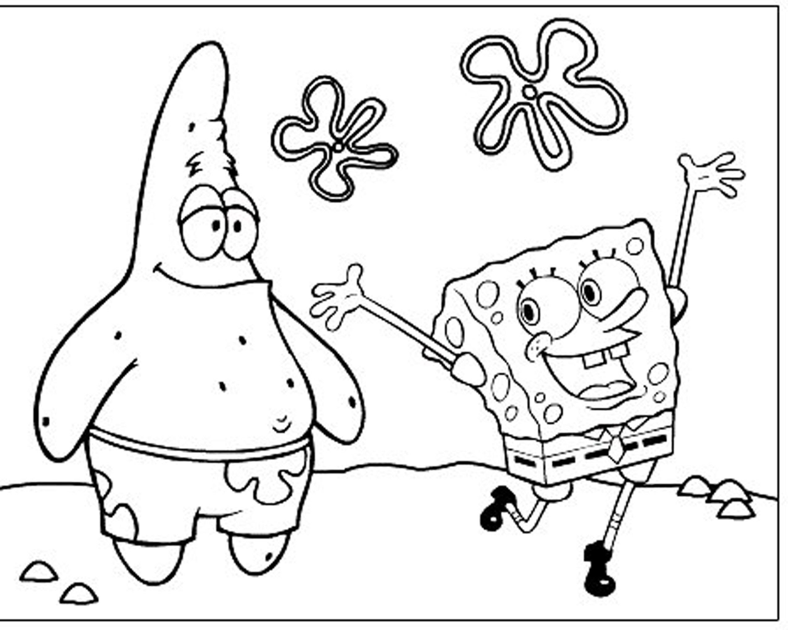 Download 7 Pics Of Spongebob And Patrick Christmas Coloring Pages Colored ... - Coloring Home