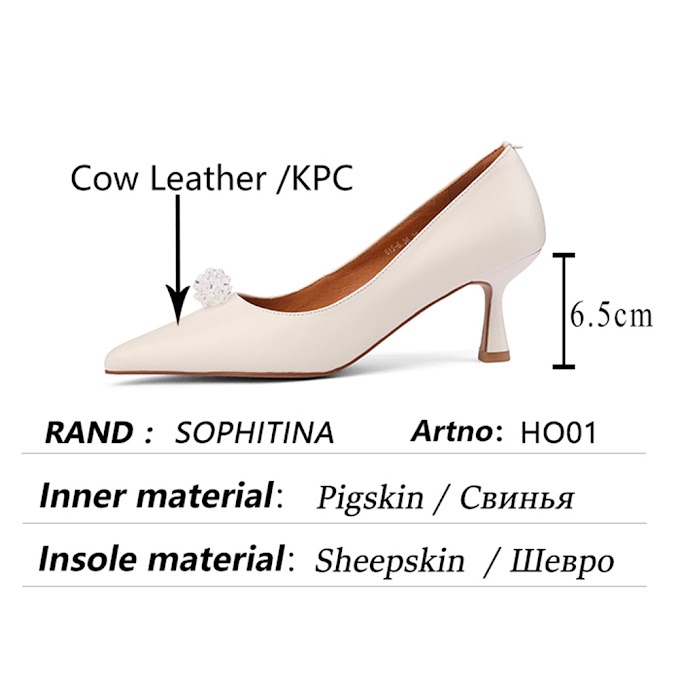 Purchase SOPHITINA Fashion Women's Pumps Elegant Thin Heels Pointed Toe Flower High Heels Pumps Office & Career Slip-On Lady Shoes HO01