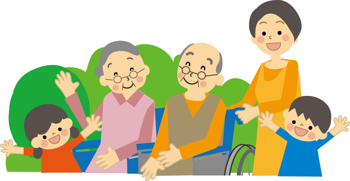 老人 高齢者 介護のイラスト 無料イラスト