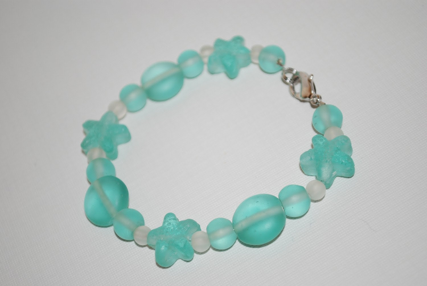 Seafoam Green Starfish Bracelet