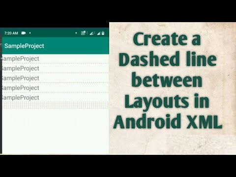 How to create a Dashed / Dotted line in Android XML