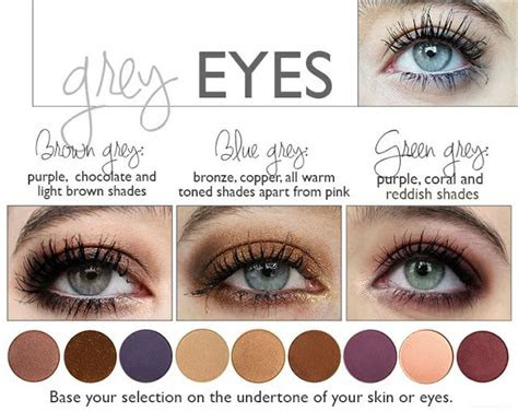  colours that emphasize your eyes grey eye makeup best eyeshadow