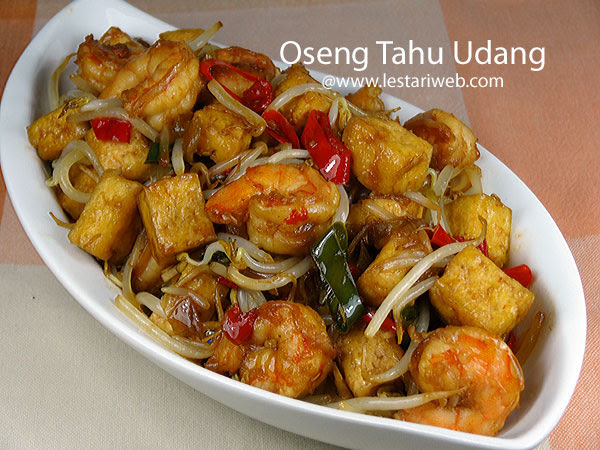 Kumpulan Resep  Asli Indonesia Oseng  Tahu  Udang
