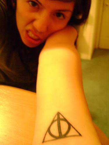 the Deathly Hallows symbol