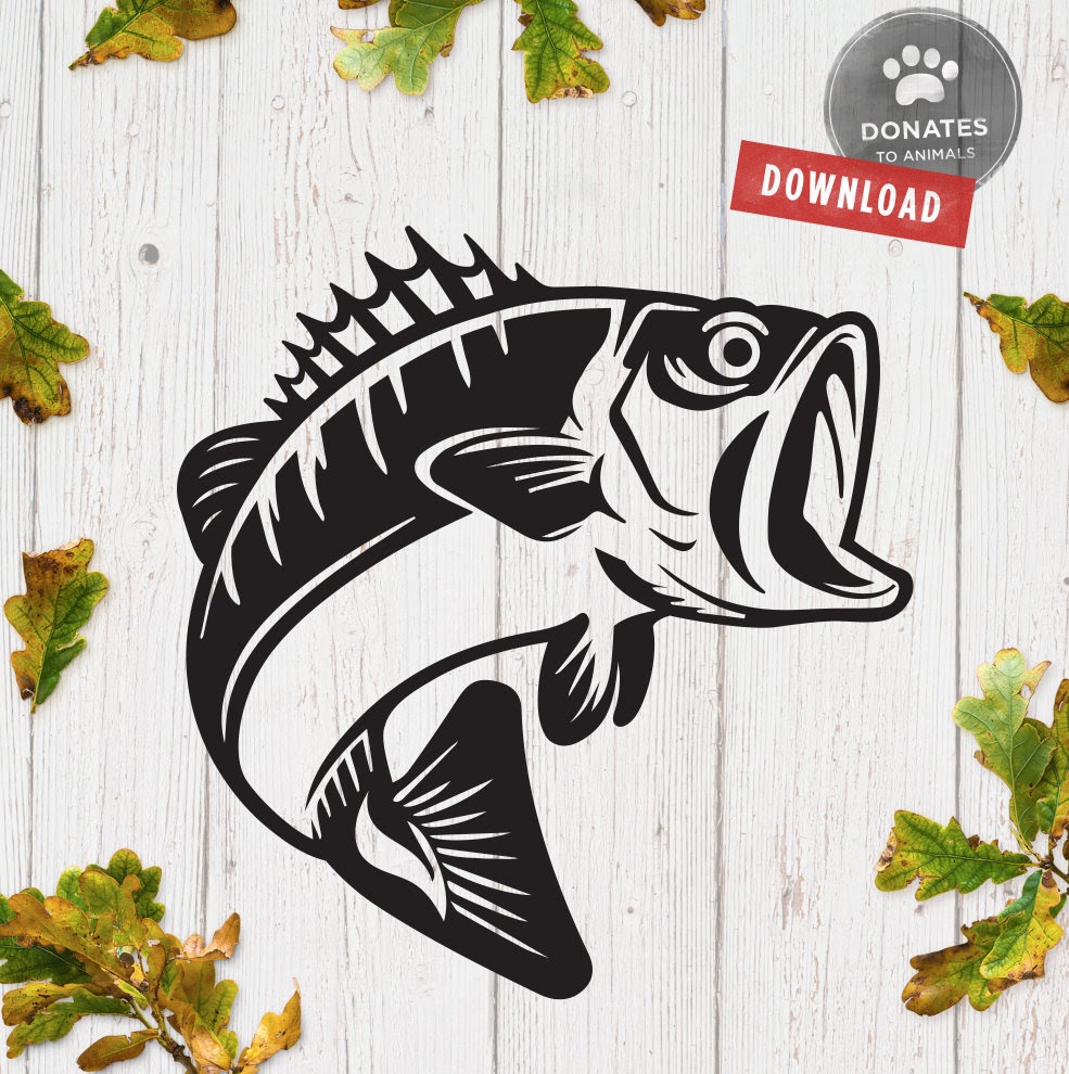 Download Free SVG Free Svg Bass Fishing 17686+ Ppular Design for Cricut, Silhouette and Other Machine