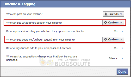 facebook tag settings How To Stop Spamming on Facebook Friends and Timeline