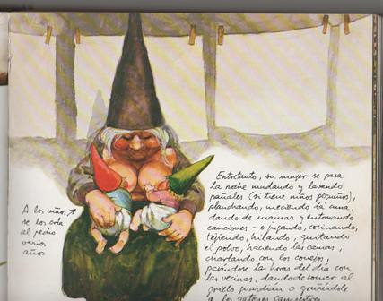 Gnoma amamantando