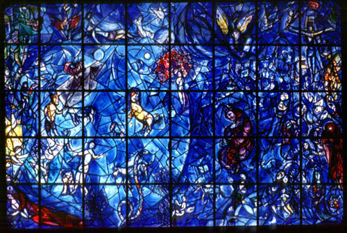 Chagall's stained glass at the United Nations.