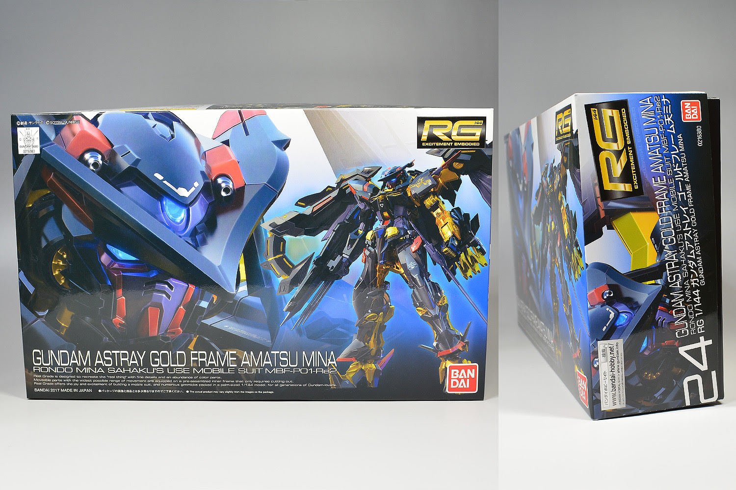 Rg ガンダムアストレイ ゴールドフレーム天ミナのパッケージ ランナーのレビューです ガンダムブログはじめました