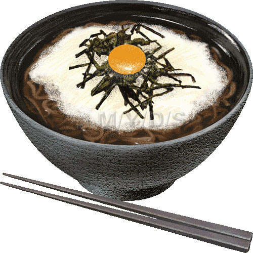 とろろ蕎麦 山かけ蕎麦 のイラスト 条件付フリー素材集