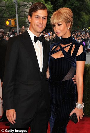 Yummy mummy: Ivanka with husband Jared Kushner at the Met Gala in May