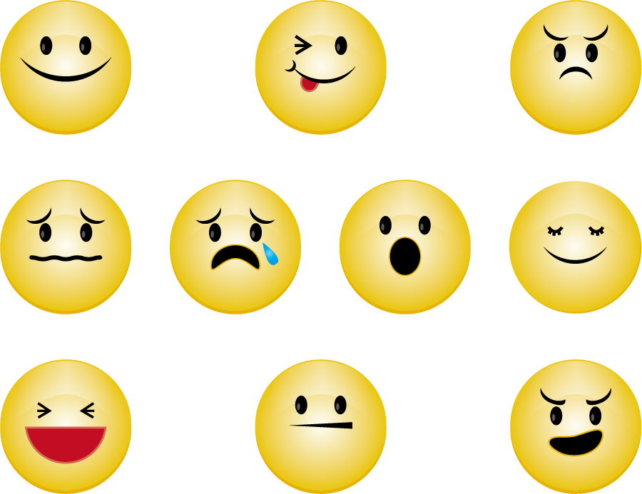フリーイラスト 怒る 泣くなどの10種類の顔文字のセットでアハ体験 Gahag 著作権フリー写真 イラスト素材集