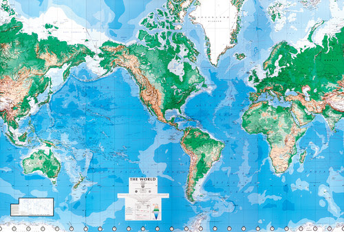 World Map Wall Mural - $134.95 world map wallpaper mural. World Map Wall Mural - $134.95