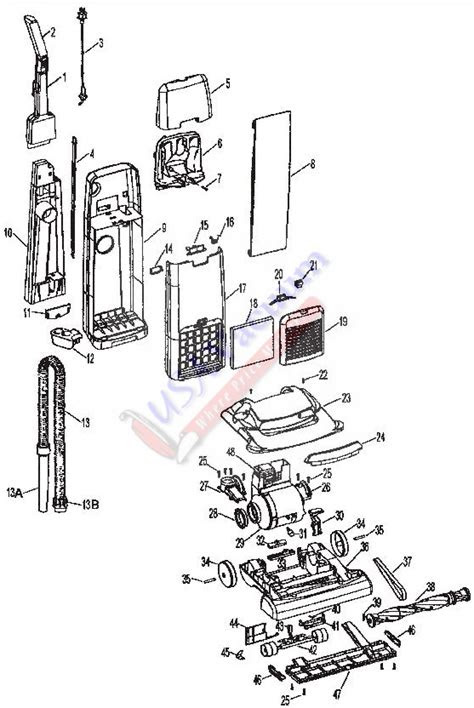 Turbo empower 4600 u5268900 vacuum cleaner pdf manual download. Hoover U5250 Breathe Easy Bagged Upright Vacuum Parts