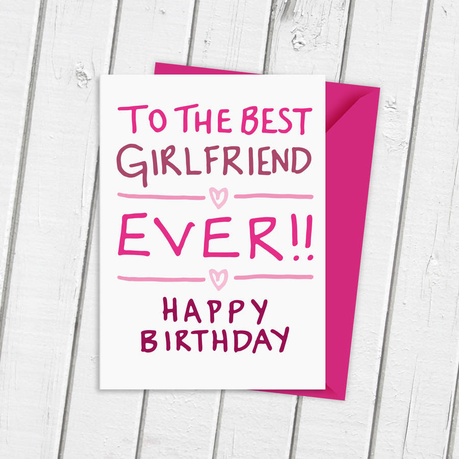 birthday card for best girlfriend ever by a is for ...