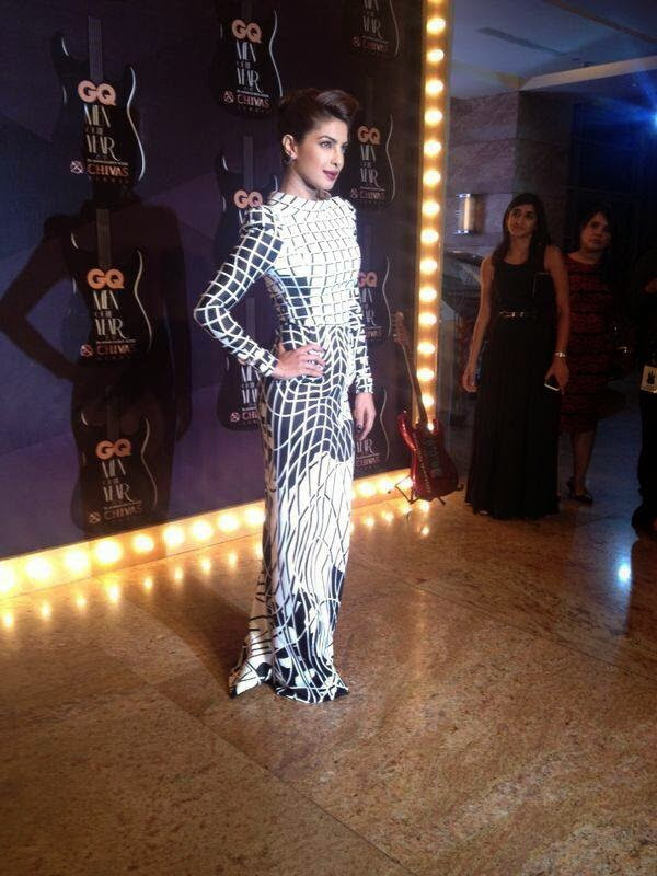 Priyanka Chopra bagged an Award in Excellence at GQ Men Of The Year Awards last night