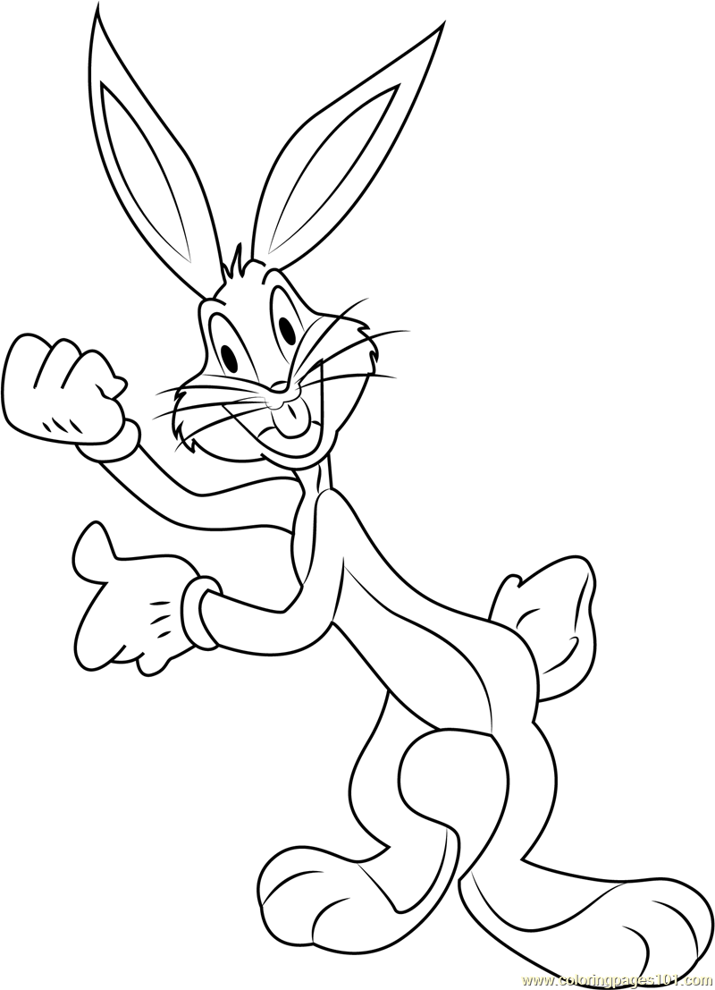 Download Bugs Bunny having Fun Coloring Page - Free Bugs Bunny ...