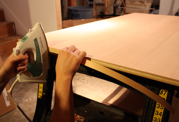All the joints are glued and biscuited, so there are no fasteners.