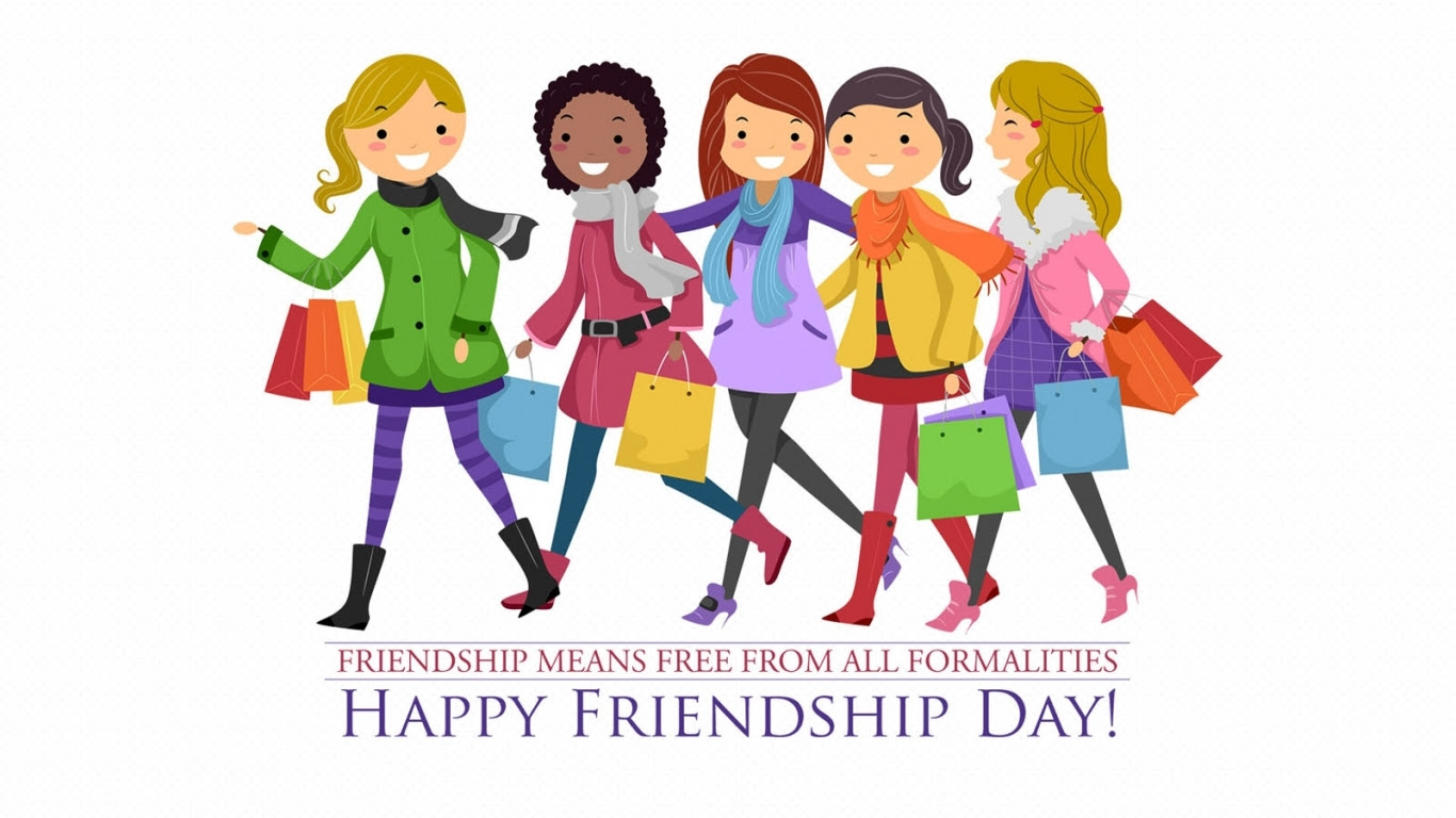 Happy friendship day wallpaper 3 - 1366