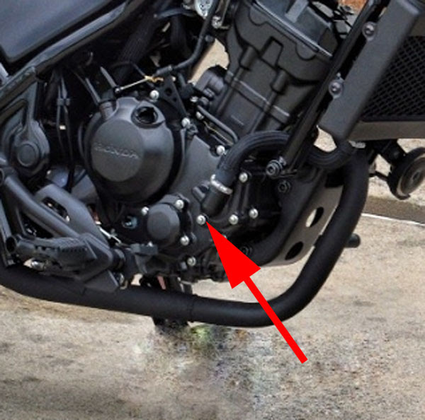 Coolant leak?  Honda Rebel 300, 500, u0026 1100 Forum