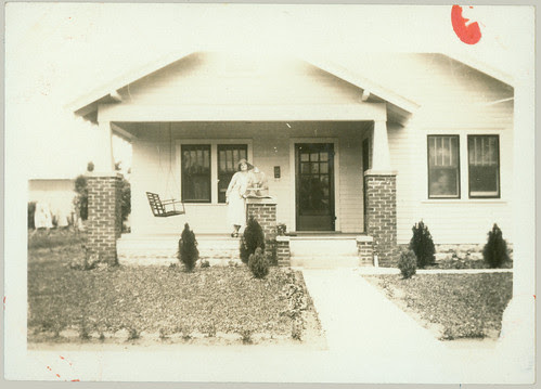 Woman on porch