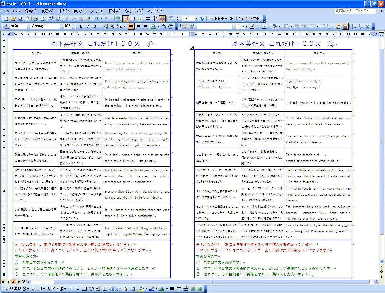 高校生用 英語の無料学習プリントファイル