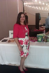 Me, The Cooking Activist, in front of my table