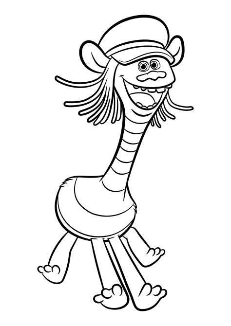 girl troll pages coloring pages