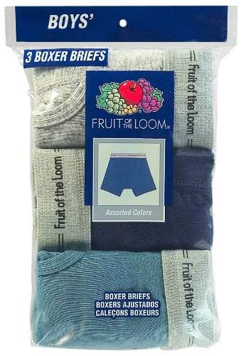 Fruit of the Loom Boys 8-20 Assorted Boxer Brief 3-Pack,Multi,M (10-12)