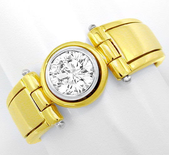 Originalfoto TOP-MODERNER DESIGNER-BRILLANT-RING 0,62ct RIVER LUXUS!