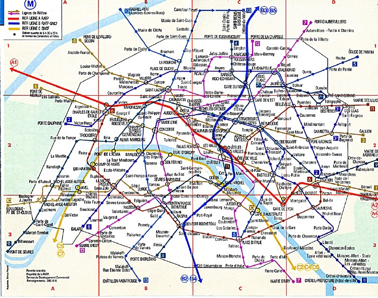 Sprague Thomson Com Metro De Paris Plan Du Metro 1980 19