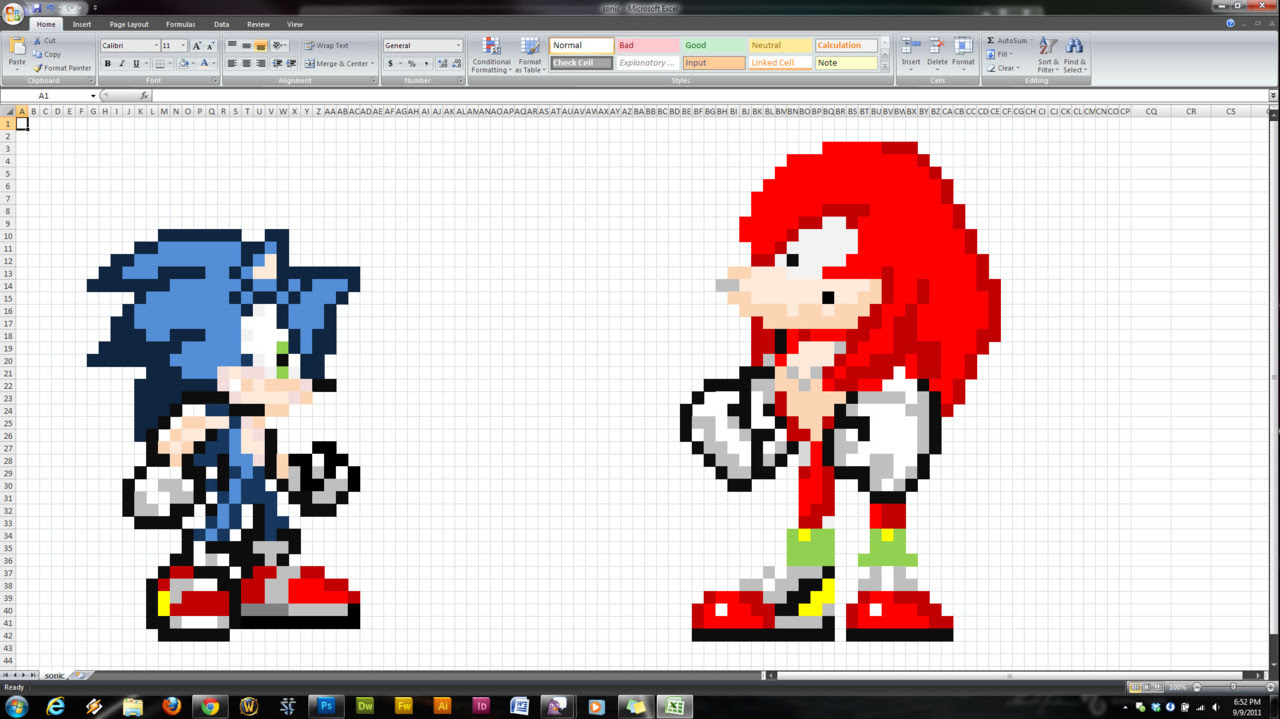 Spreadsheet Art - 10 of the Best Register today to join in with discussions on the forum, post comments on the site, and upload your own sheets!