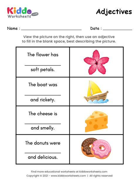  kindergarten adjectives worksheets printable kindergarten worksheets