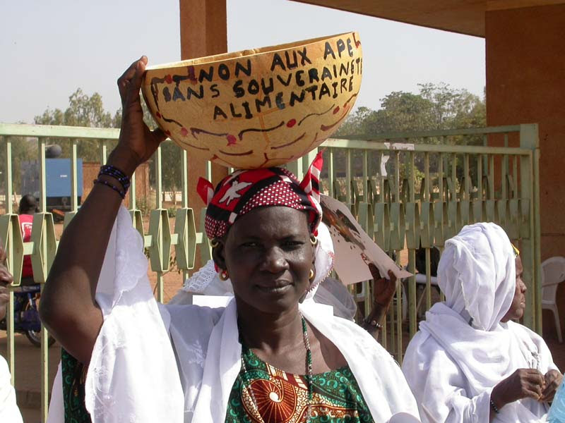 Burkina Faso Food. A Burkina Faso woman farmers
