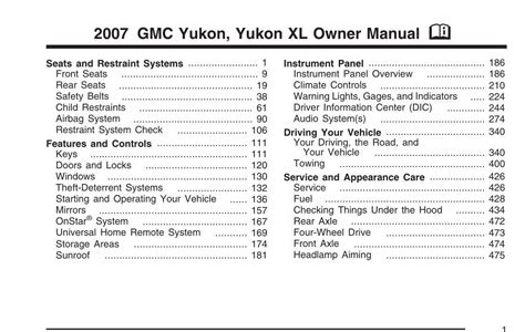 Pdf Download 2007 yukon xl owners manual PDF - ePub - Mobi PDF