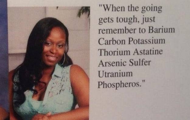 The person who used chemistry to deliver this joke.